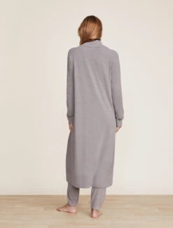 CozyChic Ultra Lite® Wide Collar Long Cardigan 11 CozyChic Ultra Lite® Wide Collar Long Cardigan -Snuggle And Style BDWCU22050 Pewter 1124