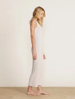 CozyChic Ultra Lite® Ribbed Square Neck Dress 11 CozyChic Ultra Lite® Ribbed Square Neck Dress -Snuggle And Style BDWCU22122 bisque 082