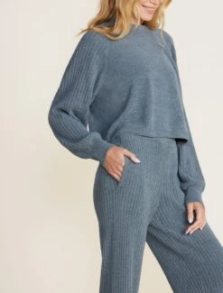 CozyChic Ultra Lite® Rib Rolled Edge Pant -Snuggle And Style BDWCU22123 BDWCU22457 bluecove 023 36fd40d5 bf97 49f5 a02e 78fa85888ae4