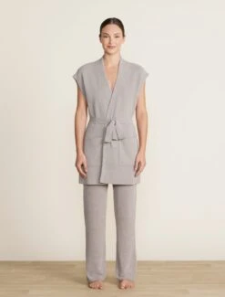 CozyChic Ultra Lite® Waist Tie Vest 10 CozyChic Ultra Lite® Waist Tie Vest -Snuggle And Style BDWCU22283 pewter 1540