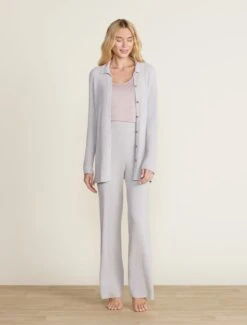 CozyChic Ultra Lite® Ribbed Button Down Cardigan -Snuggle And Style BDWCU22673 BDWCU21886 oyster 1465