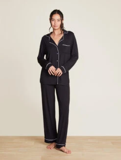 Luxe Milk Jersey® Piped Pajama Set -Snuggle And Style BDWLM0186 BlackPearl 1882