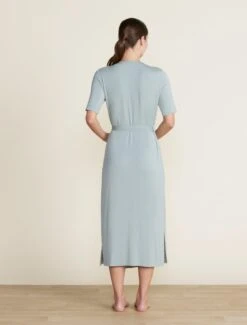 Luxe Milk Jersey® 3/4 Sleeve Wrap Dress 8 Luxe Milk Jersey® 3/4 Sleeve Wrap Dress -Snuggle And Style BDWLM22066 beachglass 2811 deb125b8 99a0 4fbb b8c0 49fe37a43545