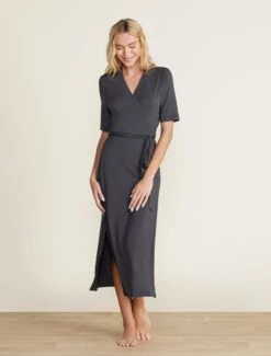 Luxe Milk Jersey® 3/4 Sleeve Wrap Dress 10 Luxe Milk Jersey® 3/4 Sleeve Wrap Dress -Snuggle And Style BDWLM22066 carbon 2858 83ae6851 2c0f 4488 9982 30cb95f1d7d2