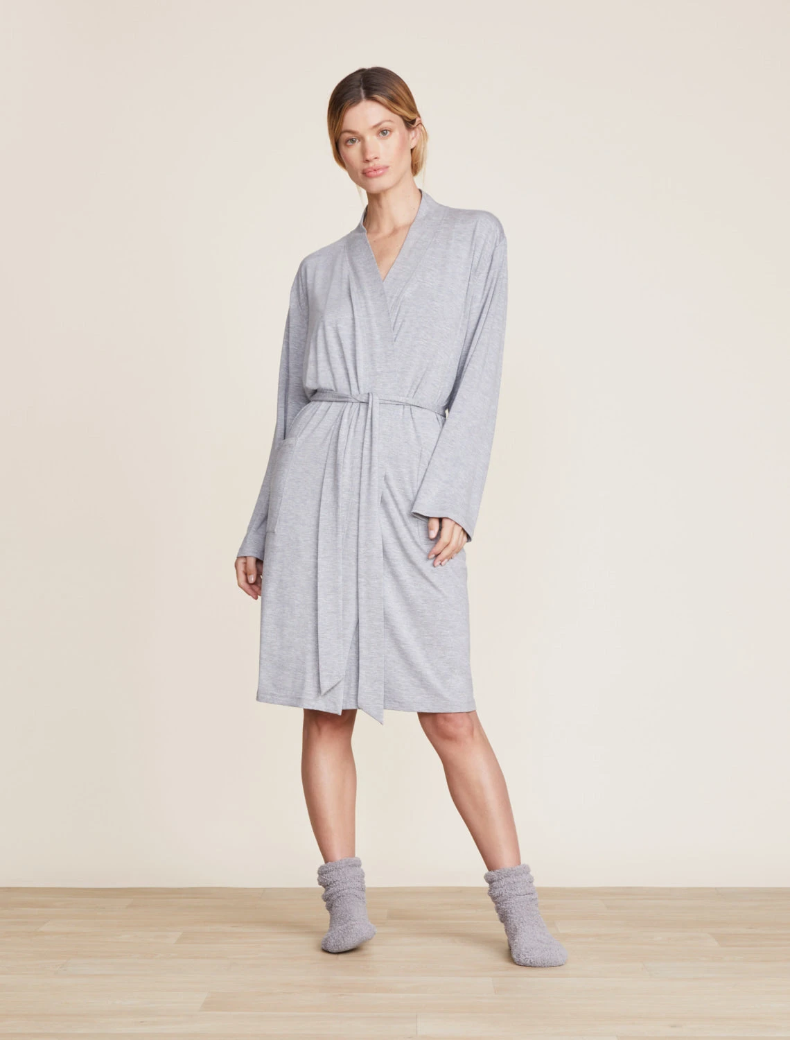 Malibu Collection® Soft Jersey Short Robe 1 Malibu Collection® Soft Jersey Short Robe