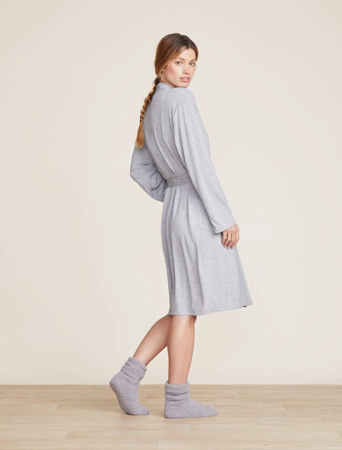 Malibu Collection® Soft Jersey Short Robe 2 Malibu Collection® Soft Jersey Short Robe - Image 2