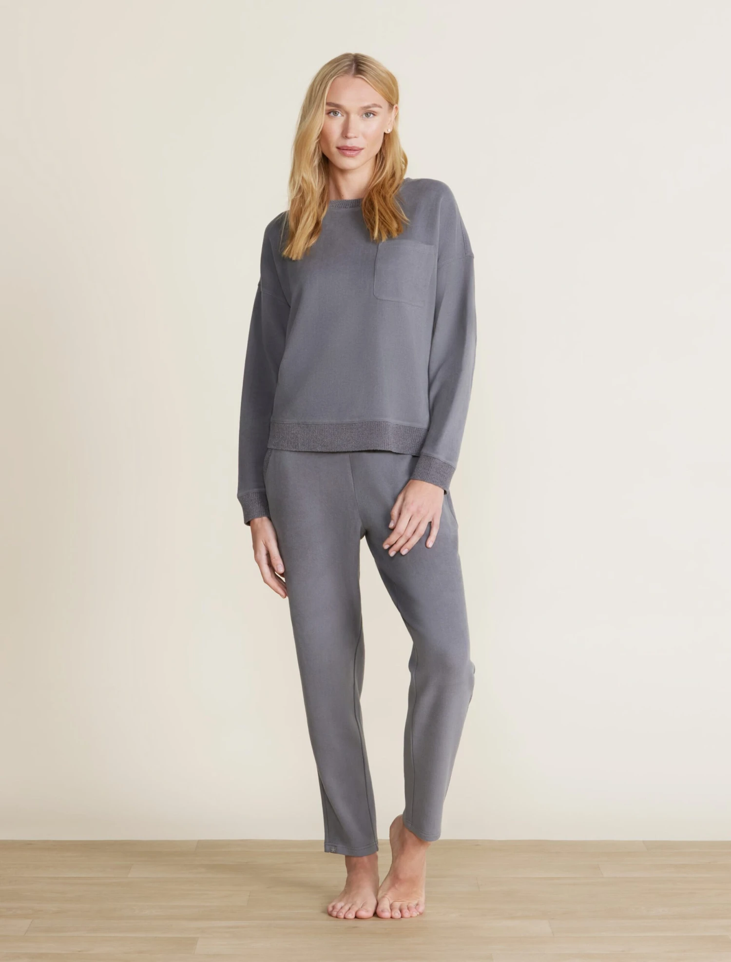 Malibu Collection® Brushed Fleece Sweater Mix Pullover 1 Malibu Collection® Brushed Fleece Sweater Mix Pullover