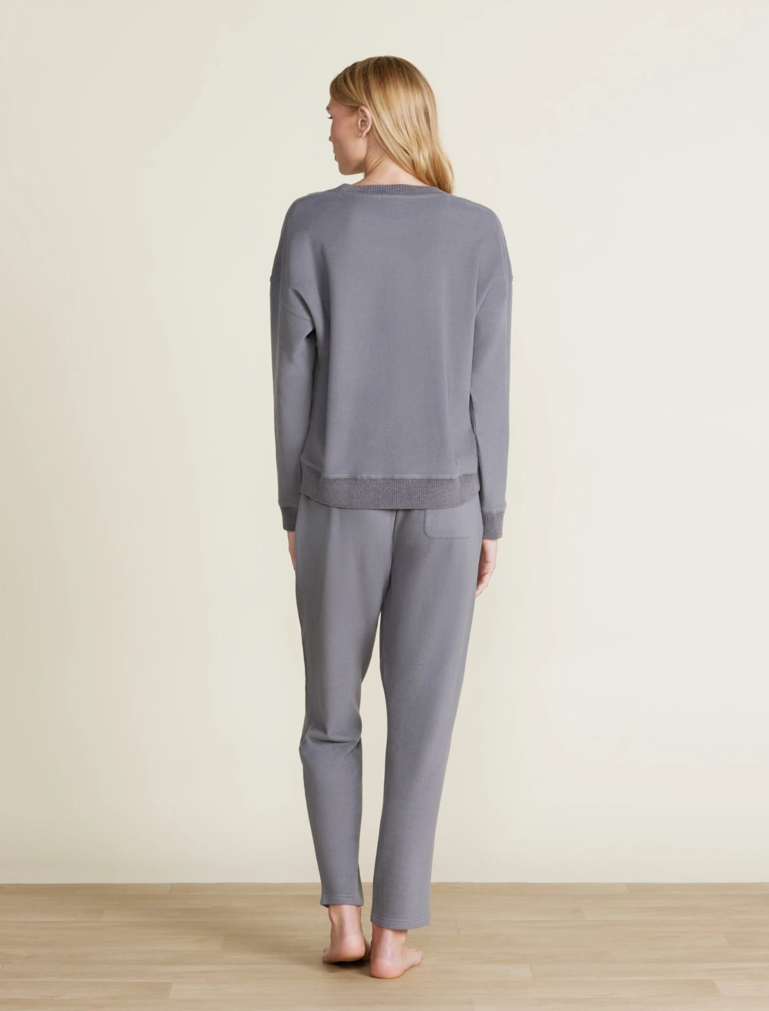 Malibu Collection® Brushed Fleece Sweater Mix Pullover 3 Malibu Collection® Brushed Fleece Sweater Mix Pullover - Image 3