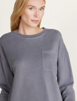 Malibu Collection® Brushed Fleece Sweater Mix Pullover 9 Malibu Collection® Brushed Fleece Sweater Mix Pullover -Snuggle And Style BDWMC22266 COAL BDWMC22269 1899