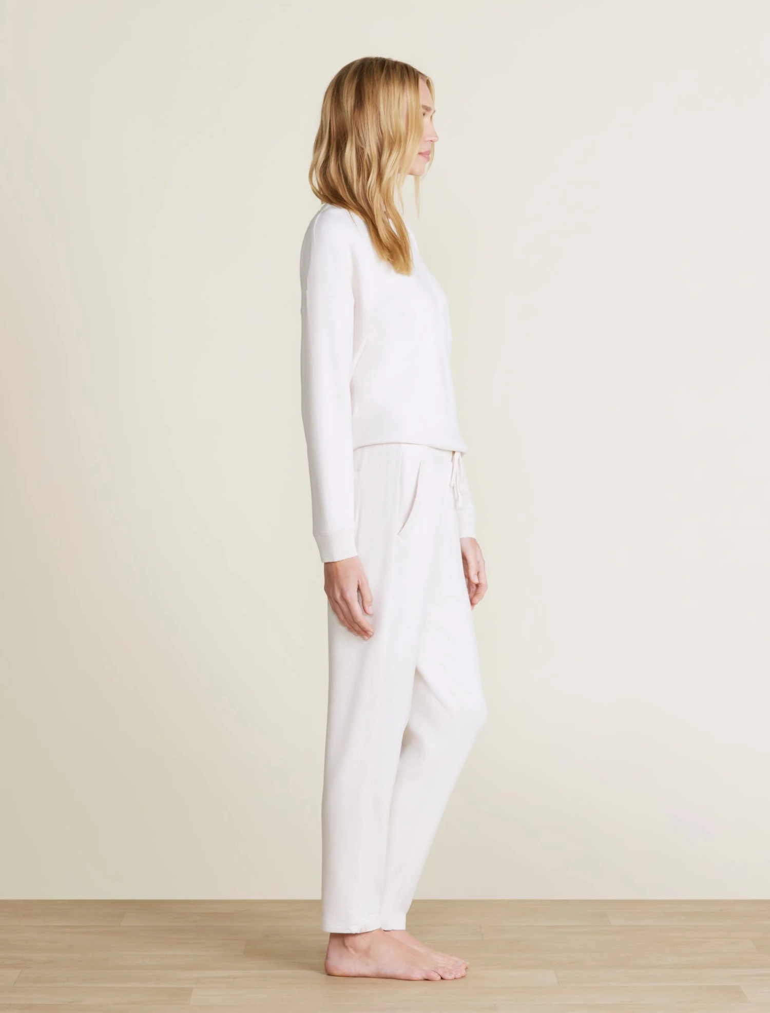 Malibu Collection® Brushed Fleece Sweater Mix Tapered Pant 6 Malibu Collection® Brushed Fleece Sweater Mix Tapered Pant - Image 6