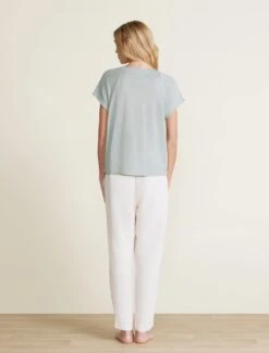 Malibu Collection® Linen Raglan Tee -Snuggle And Style BDWMC22298 BEACHGLASS 0399