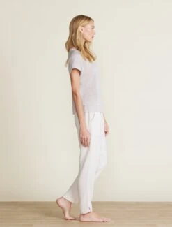 Malibu Collection® Linen Raglan Tee -Snuggle And Style BDWMC22298 SILVER 0352