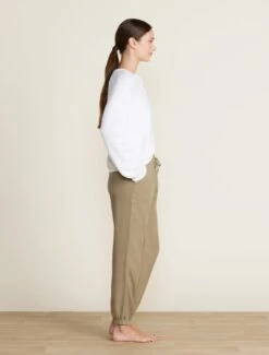 Malibu Collection® Linen Blend Jogger 8 Malibu Collection® Linen Blend Jogger -Snuggle And Style BDWMC22320 military 892