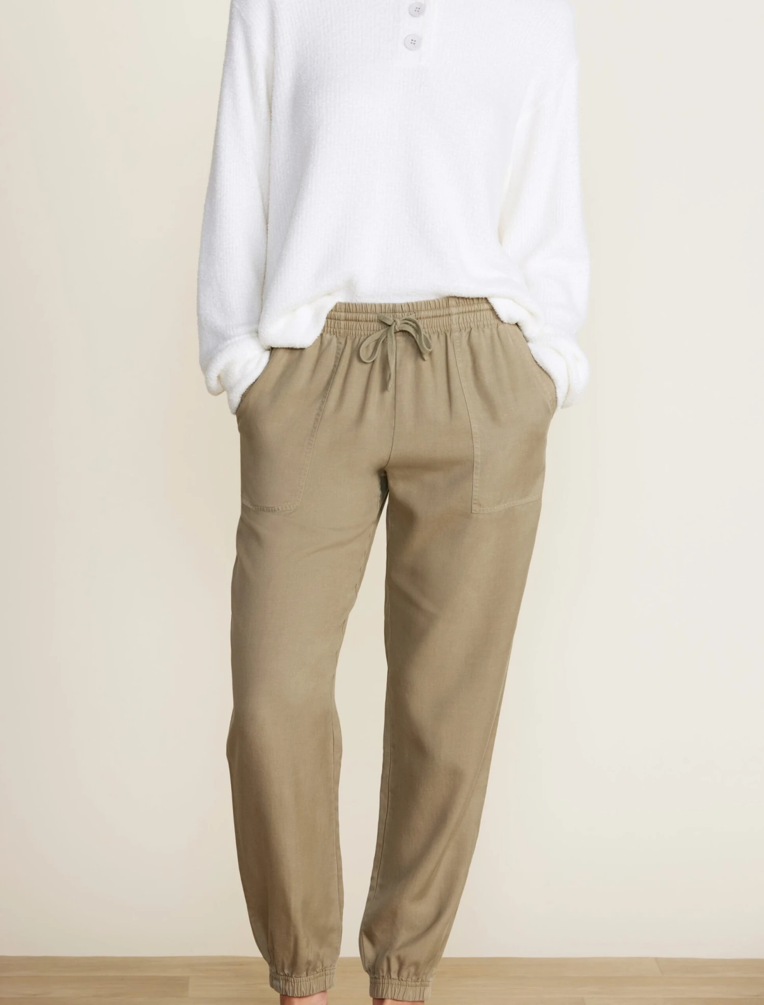 Malibu Collection® Linen Blend Jogger 2 Malibu Collection® Linen Blend Jogger - Image 2