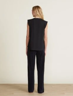 Malibu Collection® Pima Cotton Slub Tank -Snuggle And Style BDWMC22326 BLACK 2440