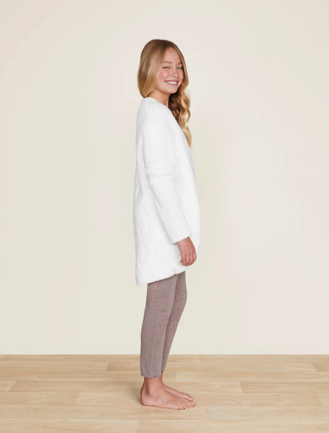 CozyChic® Youth Diamond Circle Cardi 2 CozyChic® Youth Diamond Circle Cardi - Image 2