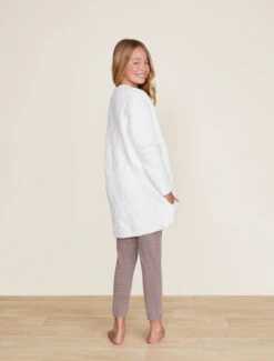 CozyChic® Youth Diamond Circle Cardi 6 CozyChic® Youth Diamond Circle Cardi -Snuggle And Style BDYCC22000 Pearl 1088
