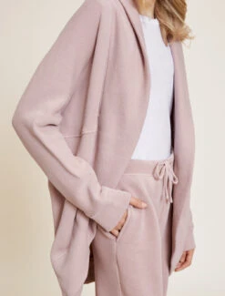 Malibu Collection® Youth Brushed Terry Circle Cardigan -Snuggle And Style BDYMC21407 PinkClay 4256