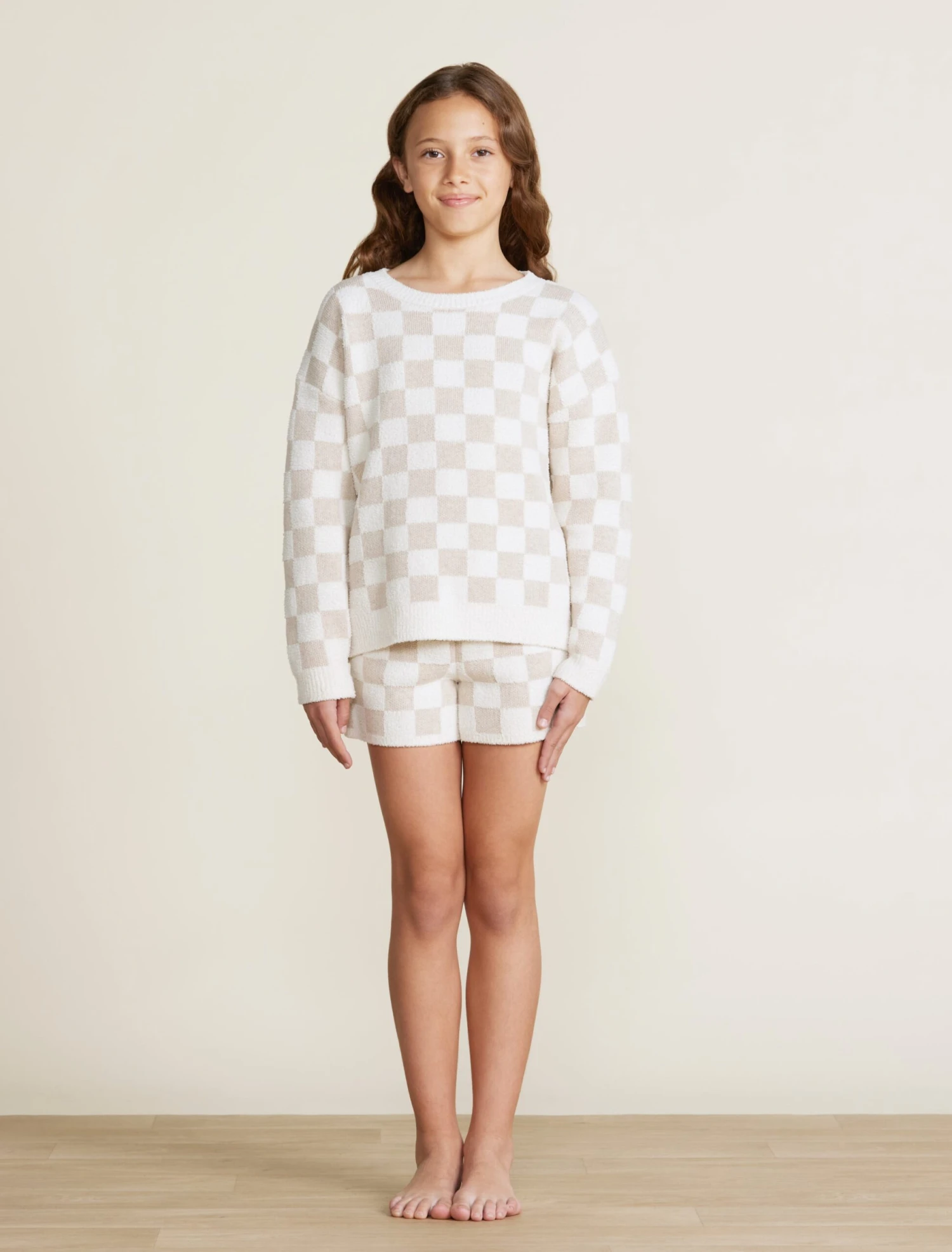 Youth CozyChic® Cotton Checkered Short 1 Youth CozyChic® Cotton Checkered Short