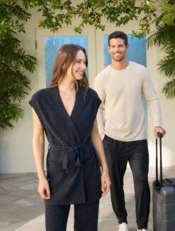 CozyChic Ultra Lite® Waist Tie Vest 9 CozyChic Ultra Lite® Waist Tie Vest -Snuggle And Style BFDSS 24 BDWCU22283 Black BDMCL22331 Stone 1835 98aafa77 381a 4504 b75b 78a199a16cac