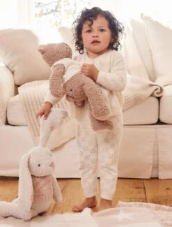 CozyChic® Bunnie Buddie With Vest -Snuggle And Style BFD SS 24 BDBNV22374 Cream 2101 b024687f 8a84 4b69 903d 38c018157cbf