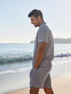 Malibu Collection® Men's Sun Soaked Shirt -Snuggle And Style BFD SS 24 BDMMC22466 BDMMC22411 BeachRock 3564