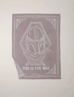 CozyChic® Mandalorian "This Is The Way" Throw -Snuggle And Style DNHCC22198 taupe moonlight 4 W