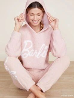 CozyChic® Barbie™ Women's Hoodie -Snuggle And Style DNUCC22014 Dusty Rose 1641