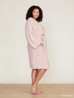 CozyChic Lite® Barbie™ Robe -Snuggle And Style MTWCL21709 DUSTY ROSE WHITE 2881