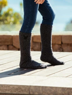 CozyChic® Classic Disney Youth Mickey Mouse Socks -Snuggle And Style USE DNYCC1021 CARBON BLACK 1